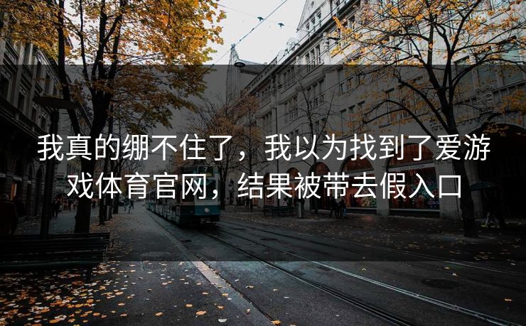我真的绷不住了，我以为找到了爱游戏体育官网，结果被带去假入口